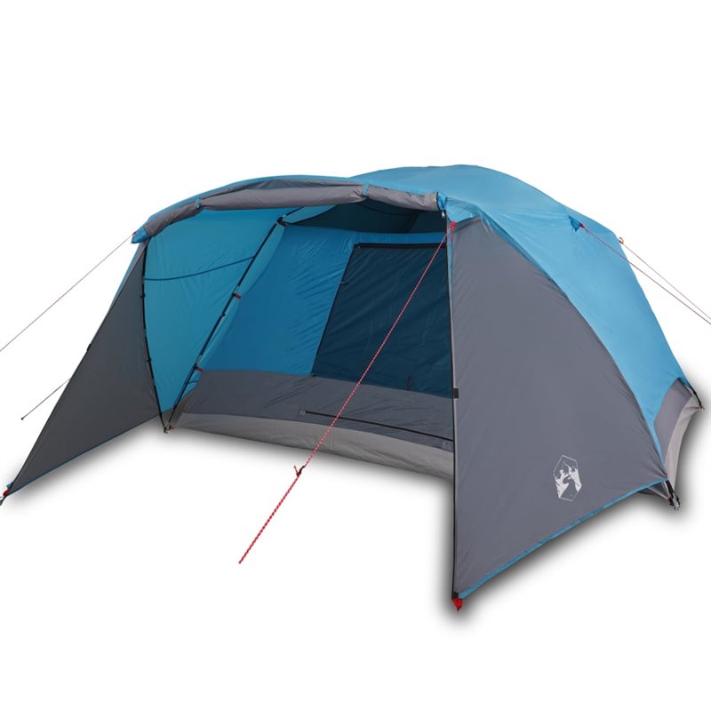 Image secondaire de VidaXL Tente de camping avec porche 4 personnes bleu imperméable