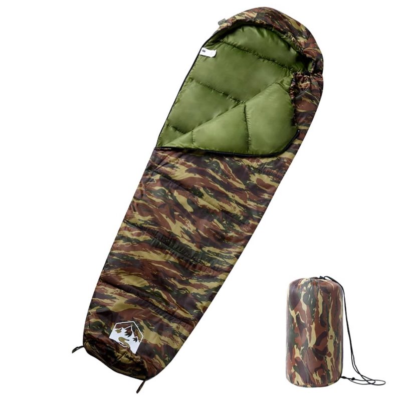 VidaXL Sac de couchage momie pour adultes camping 3 saisons