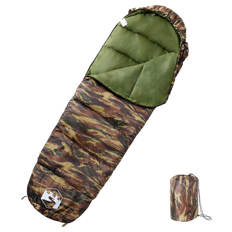 VidaXL Sac de couchage momie pour adultes camping 3 saisons