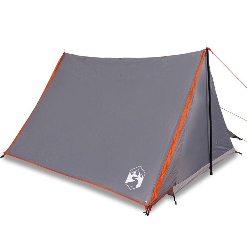 Image secondaire de VidaXL Tente de camping 2 personnes gris et orange imperméable