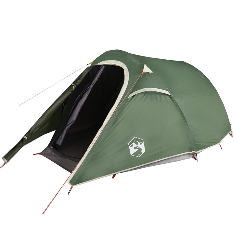 Image secondaire de VidaXL Tente de camping tunnel 3 personnes vert imperméable