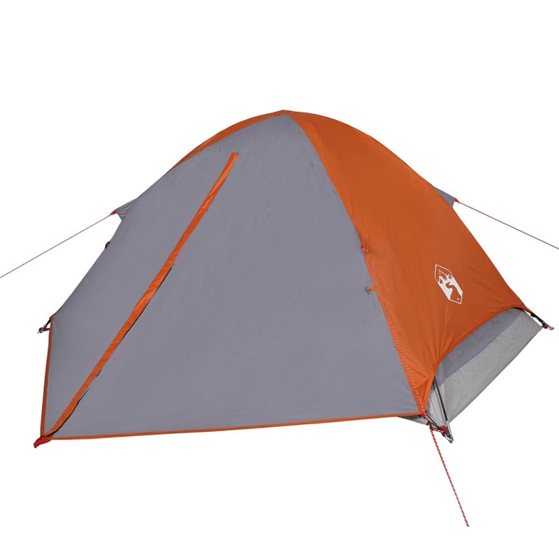 Image secondaire de VidaXL Tente de camping à dôme 2 personnes gris et orange imperméable