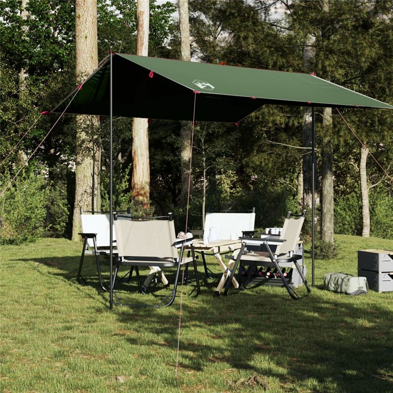 VidaXL Bâche de camping vert 300x294 cm imperméable