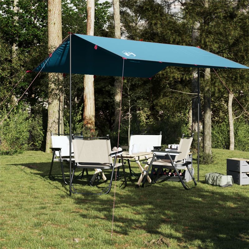 VidaXL Bâche de camping bleu 300x294 cm imperméable