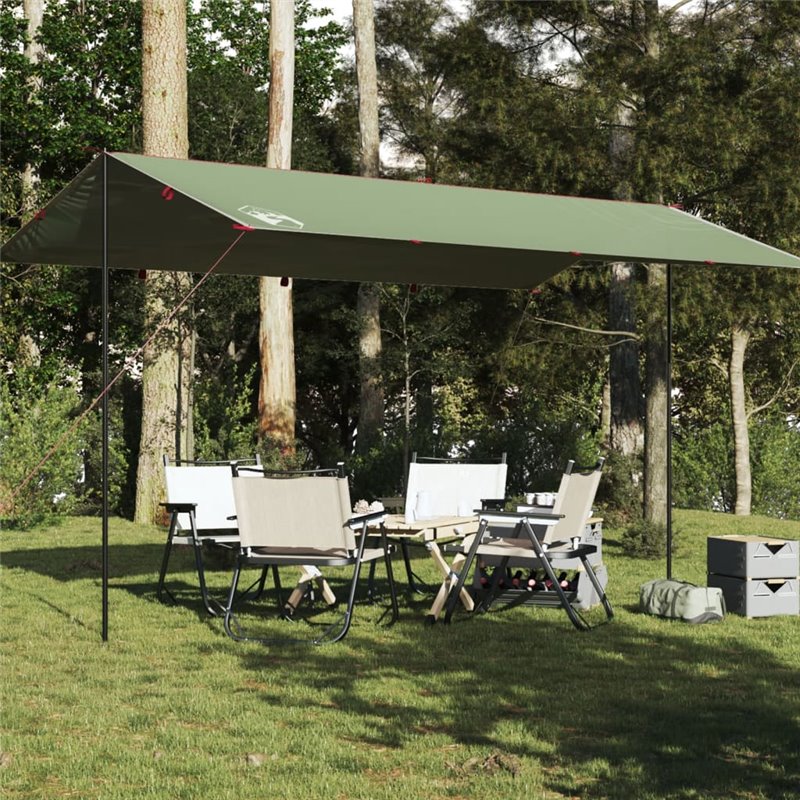 VidaXL Bâche de camping vert 500x294 cm imperméable