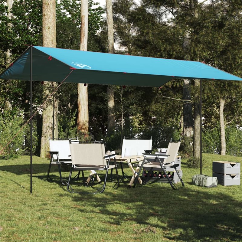 VidaXL Bâche de camping bleu 500x294 cm imperméable