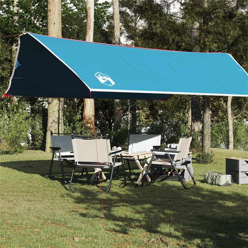 VidaXL Bâche de camping bleu 500x294 cm imperméable