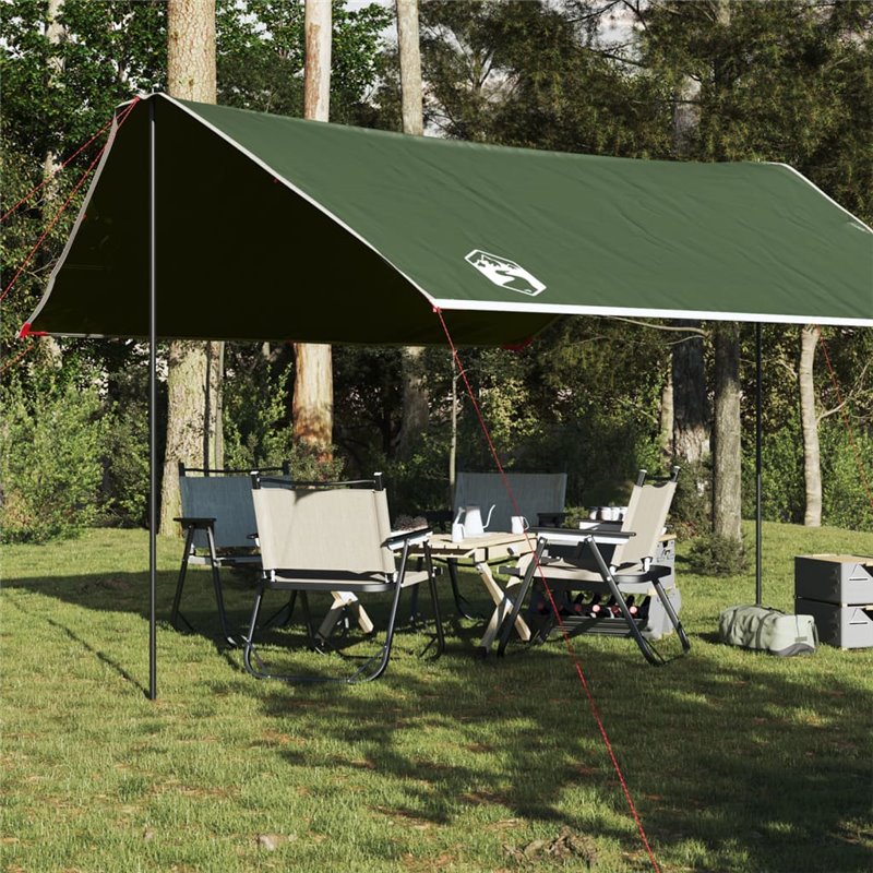 VidaXL Bâche de camping vert 430x380x210 cm imperméable