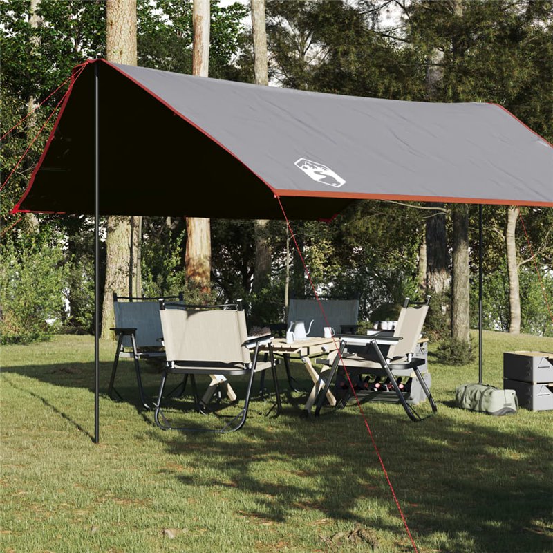 VidaXL Bâche de camping orange 430x380x210 cm imperméable