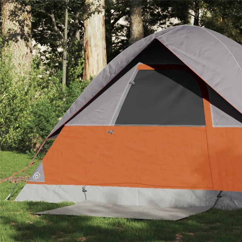 VidaXL Tente de camping à dôme 2 personnes orange imperméable