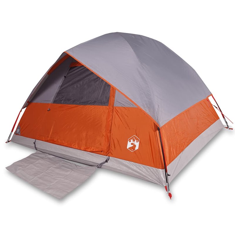 Image secondaire de VidaXL Tente de camping à dôme 3 personnes orange imperméable