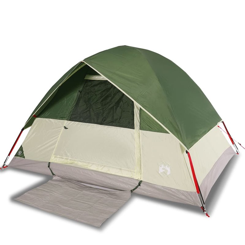 Image secondaire de VidaXL Tente de camping à dôme 4 personnes vert imperméable