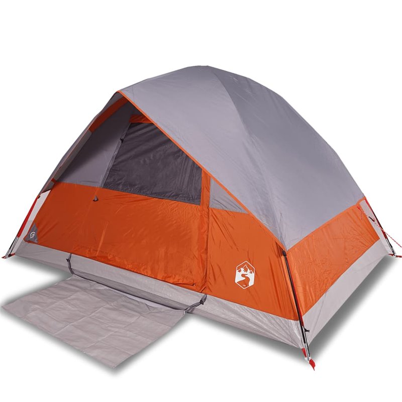 Image secondaire de VidaXL Tente de camping à dôme 4 personnes orange imperméable