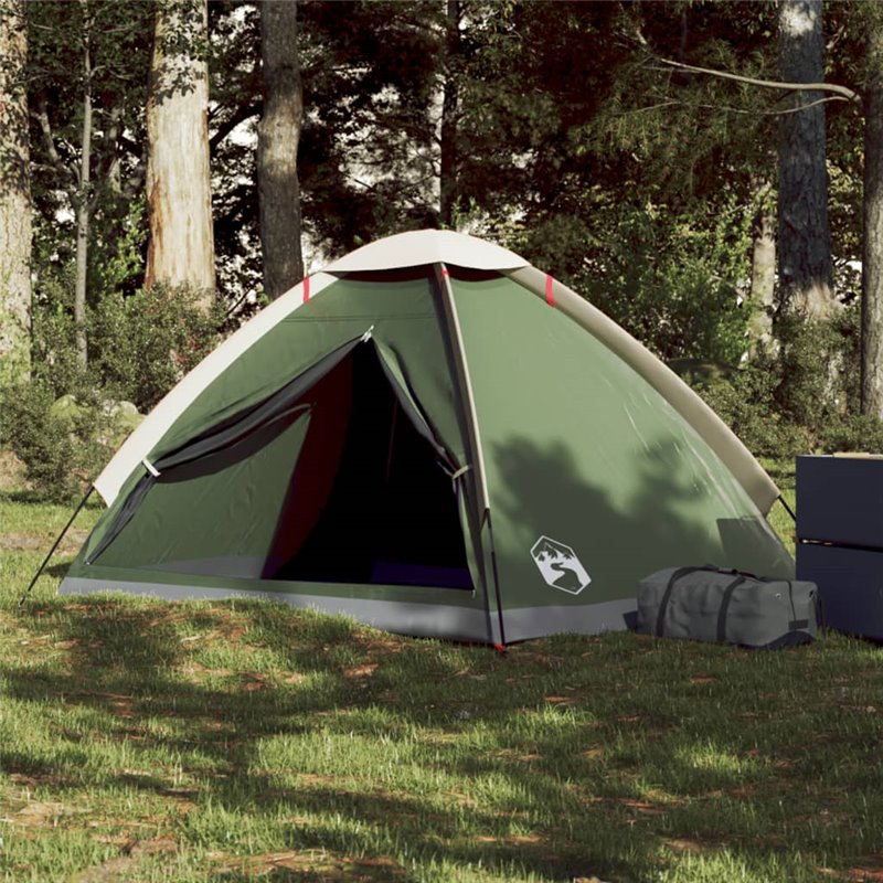 VidaXL Tente de camping à dôme 2 personne vert imperméable