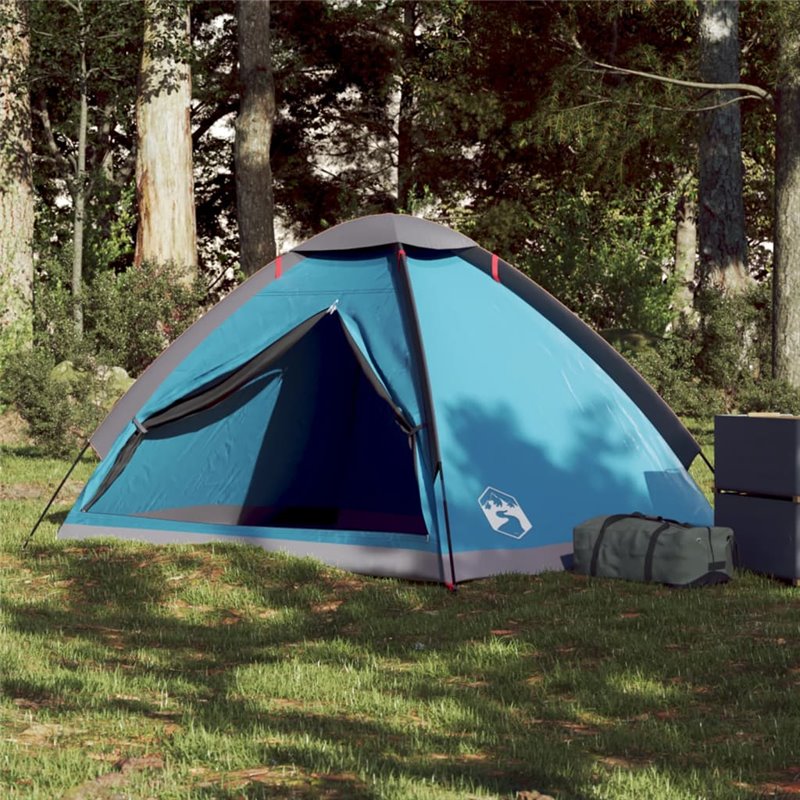 VidaXL Tente de camping à dôme 2 personnes bleu imperméable