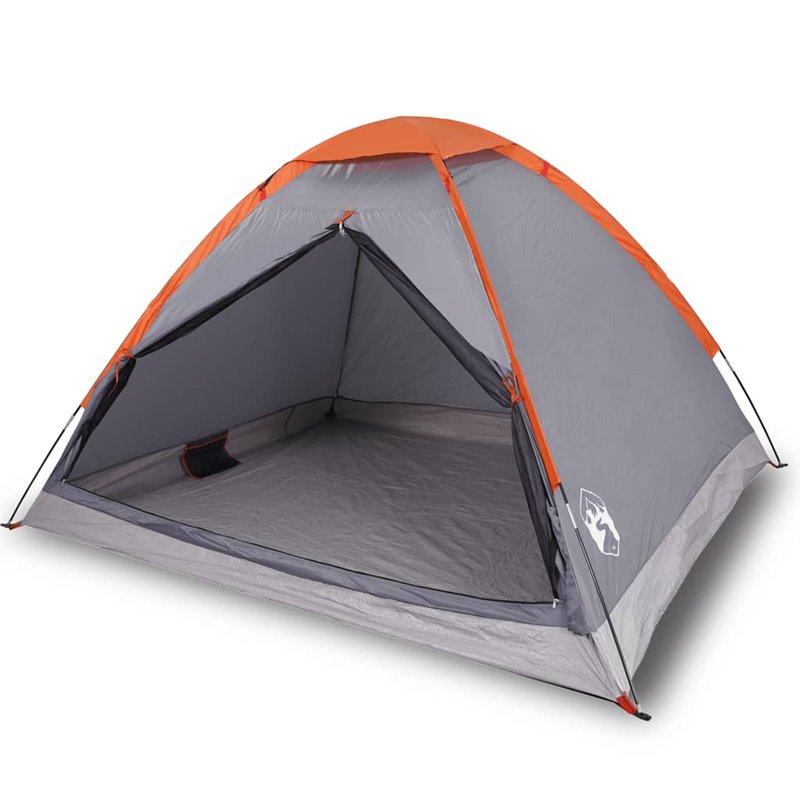 Image secondaire de VidaXL Tente de camping à dôme 2 personnes gris et orange imperméable