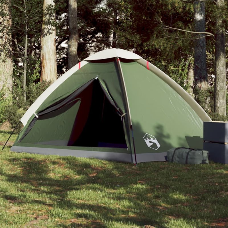 VidaXL Tente de camping à dôme 4 personnes vert imperméable