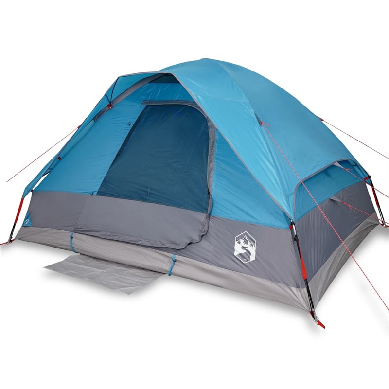 Image secondaire de VidaXL Tente de camping à dôme 4 personnes bleu imperméable