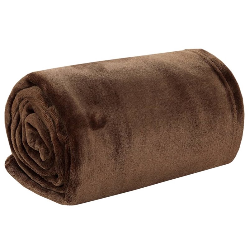 Image secondaire de VidaXL Couverture marron cacao 150x200 cm polyester