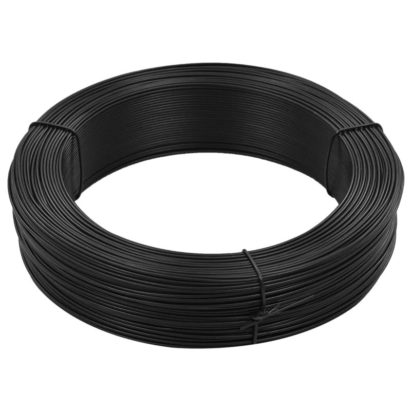 VidaXL Fil de liaison de clôture 250 m 1,4/2 mm Acier Anthracite