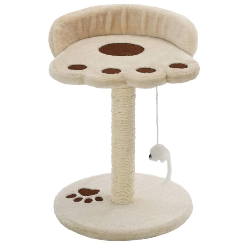 Image secondaire de VidaXL Arbre à chat avec griffoir en sisal 40 cm Beige et Marron