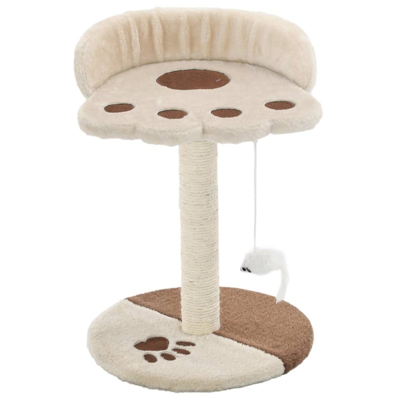 Image secondaire de VidaXL Arbre à chat avec griffoir en sisal 40 cm Beige et Marron