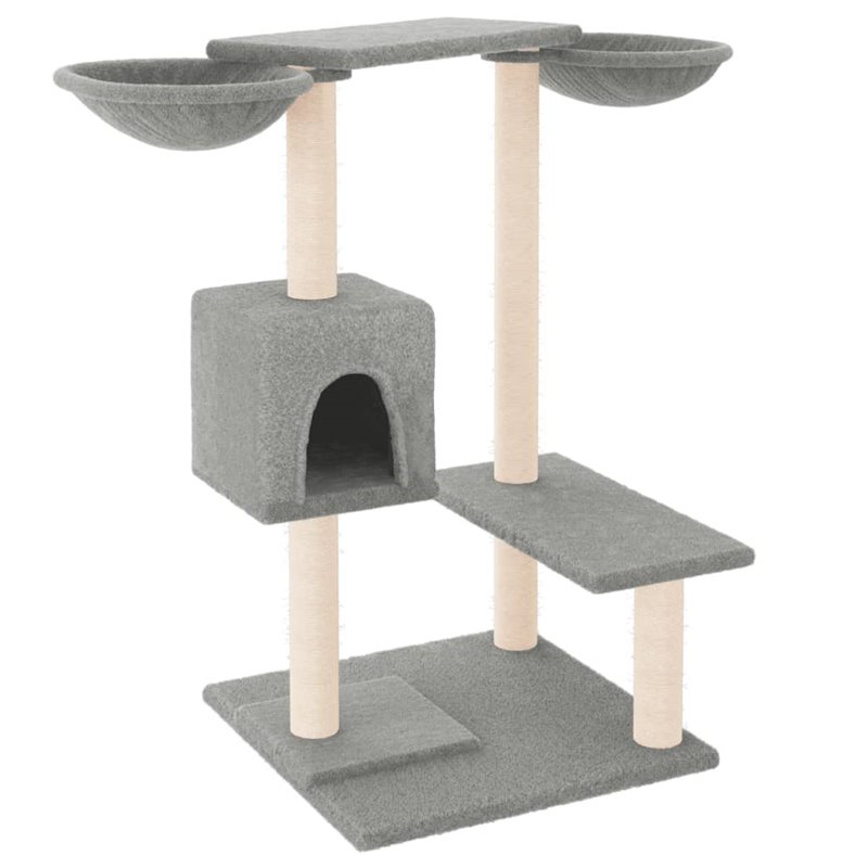 Image secondaire de VidaXL Arbre à chat avec griffoirs gris clair 82 cm