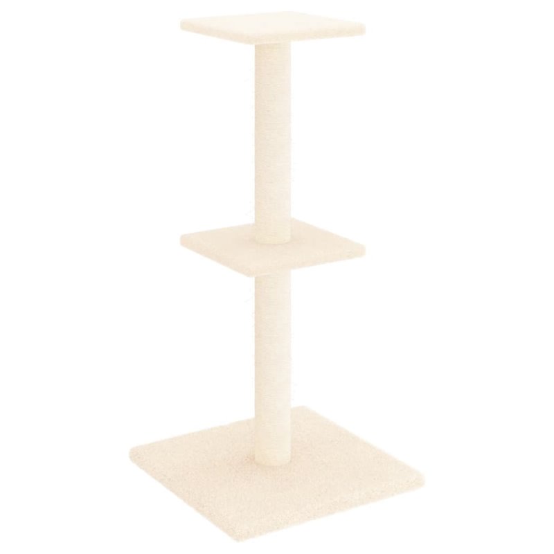 Image secondaire de VidaXL Arbre à chat avec griffoirs en sisal crème 73 cm