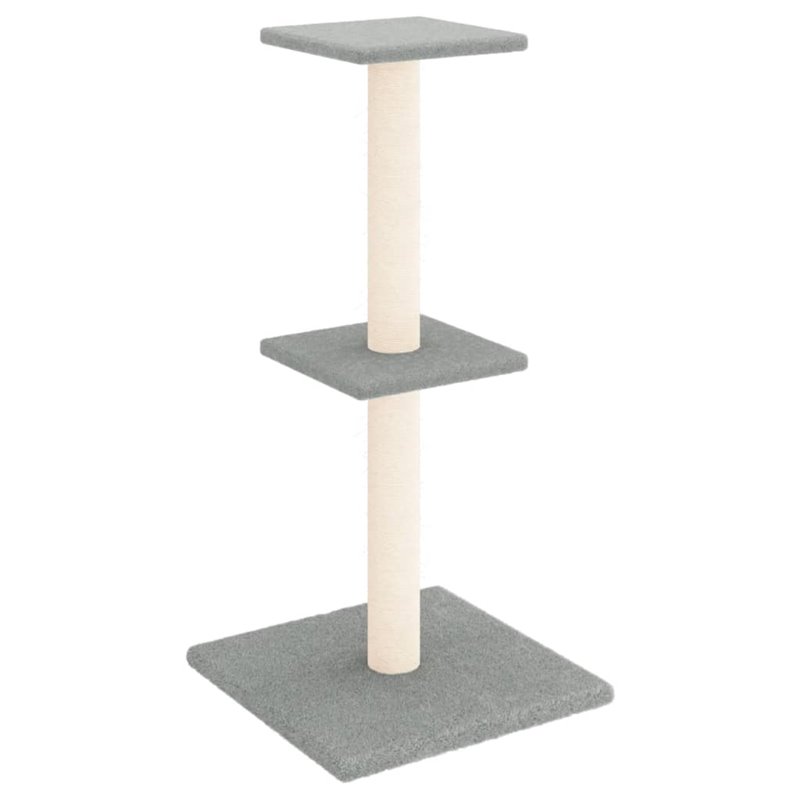 Image secondaire de VidaXL Arbre à chat avec griffoirs en sisal gris clair 73 cm