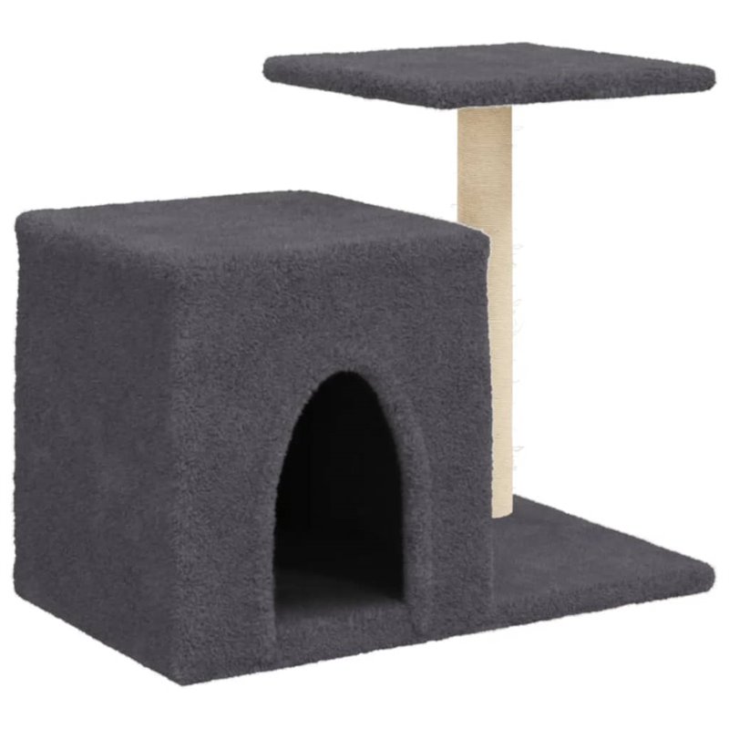 Image secondaire de VidaXL Arbre à chat avec griffoirs en sisal gris foncé 50,5 cm