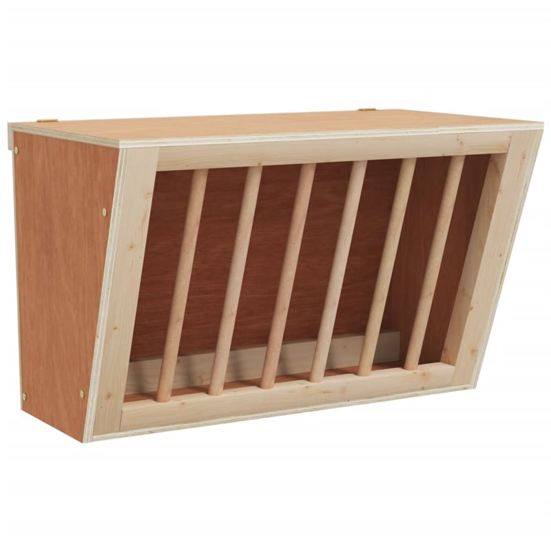 Image secondaire de VidaXL Mangeoire à foin pour lapins 37x18,5x23 cm bois massif sapin