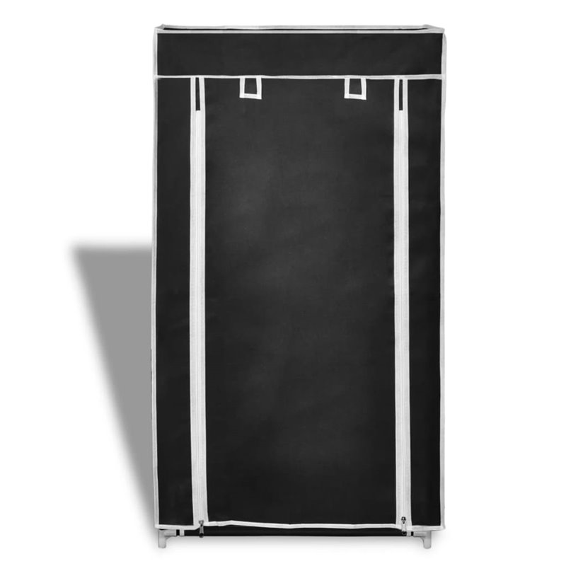 Image secondaire de VidaXL Armoire à chaussures avec housse 58 x 28 x 106 cm Tissu Noir