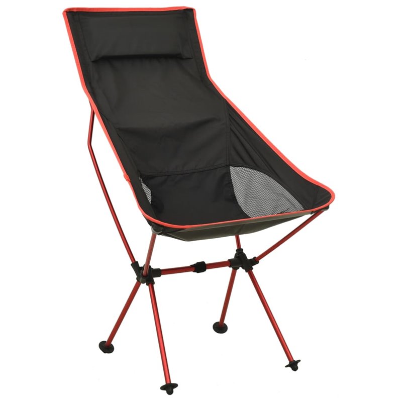 Image secondaire de VidaXL Chaise de camping pliable PVC et aluminium Noir