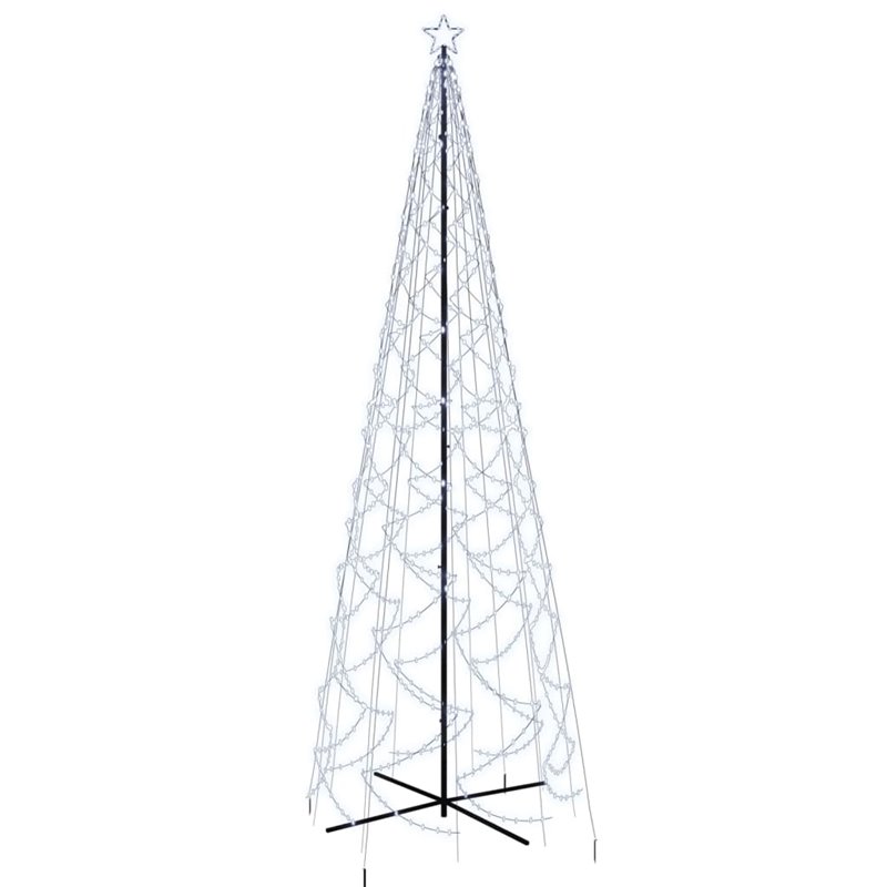 Image secondaire de VidaXL Arbre de Noël cône 1400 LED Blanc froid 160x500 cm