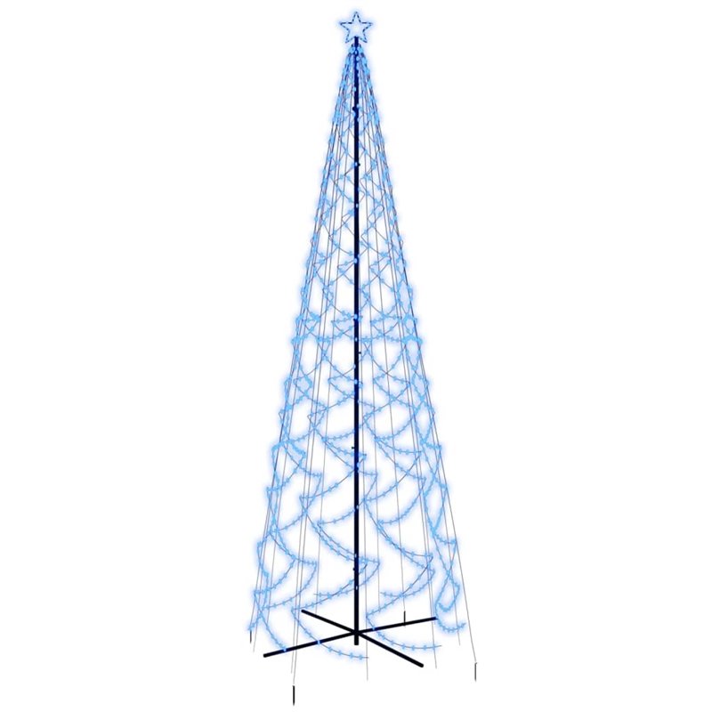 Image secondaire de VidaXL Arbre de Noël cône 1400 LED Bleues 160x500 cm