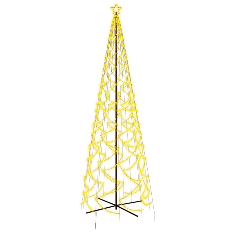 Image secondaire de VidaXL Arbre de Noël cône 1400 LED Blanc chaud 160x500 cm