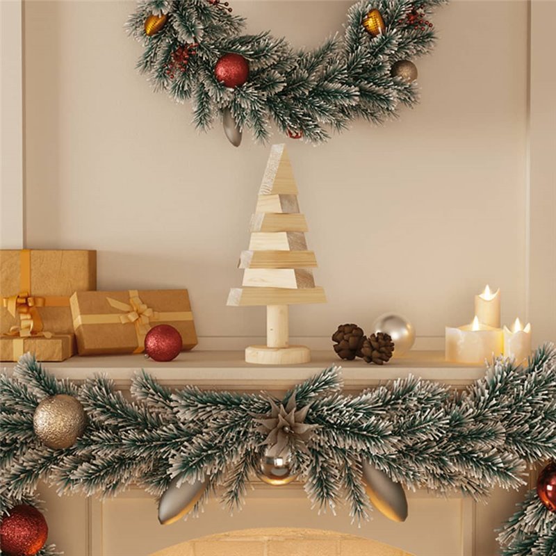 VidaXL Arbres de Noël en bois pour décoration 2 pcs 30 cm pin massif