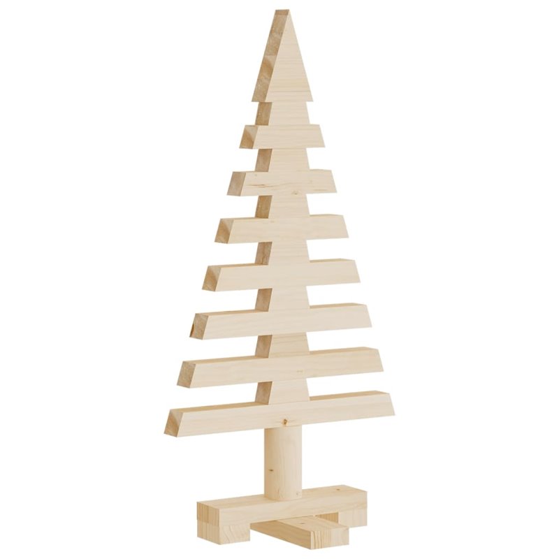 Image secondaire de VidaXL Arbre de Noël en bois pour décoration 60 cm bois massif de pin