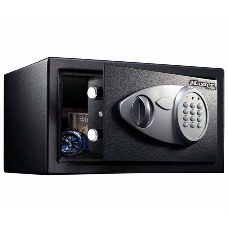 Coffre-Fort Master Lock X041ML Noir Noir/Gris Acier 11,7 x 7,9 x 5 cm