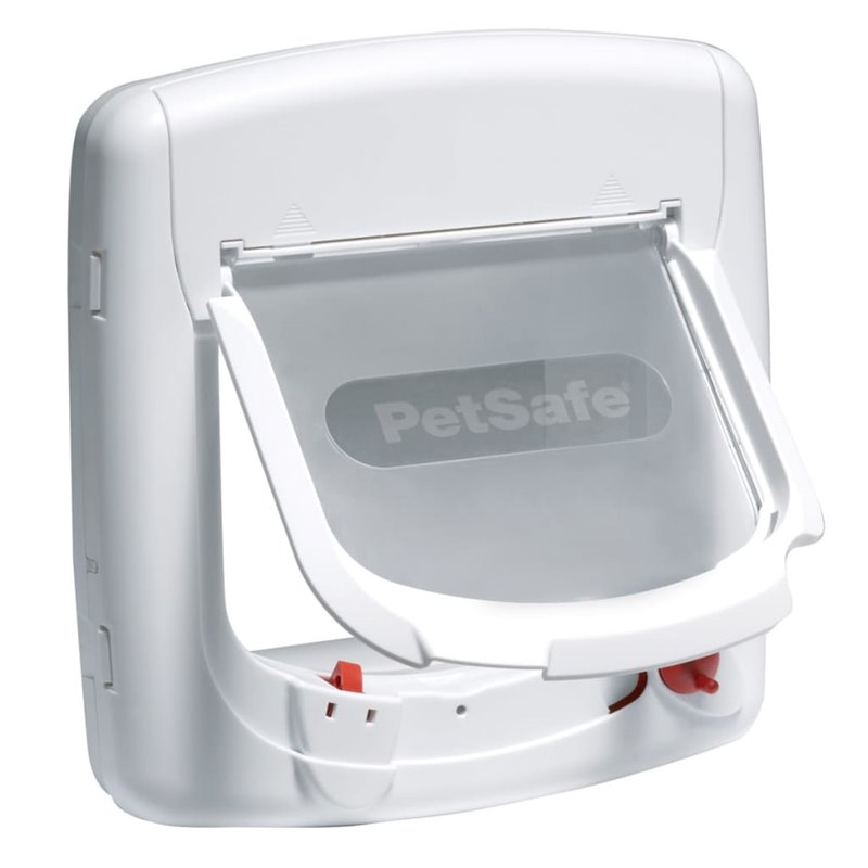 Petsafe Chatière magnétique à 4 voies Deluxe 400 Blanc