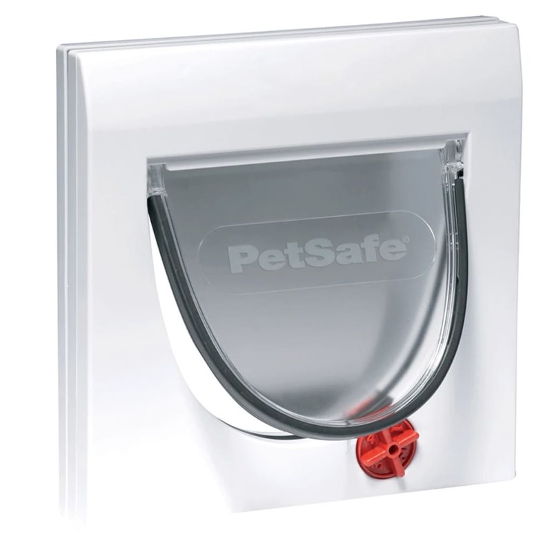 Petsafe Chatière manuelle à 4 voies avec tunnel Classic 917 Blanc