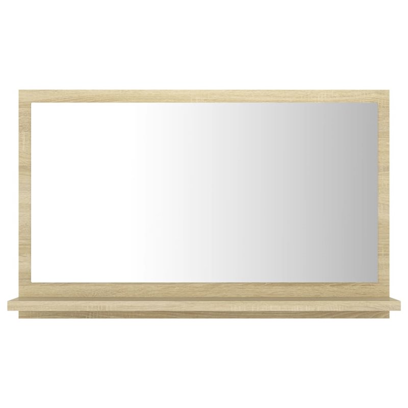 Image secondaire de VidaXL Miroir salle de bain Chêne sonoma 60x10,5x37 cm Bois ingénierie