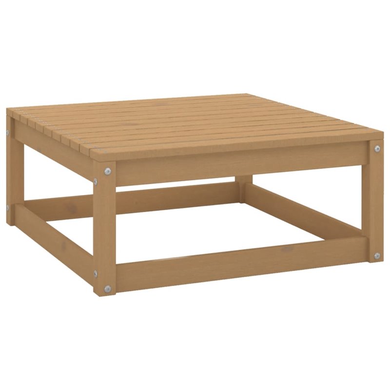 VidaXL Repose-pied de jardin 70x70x30cm marron miel bois de pin solide