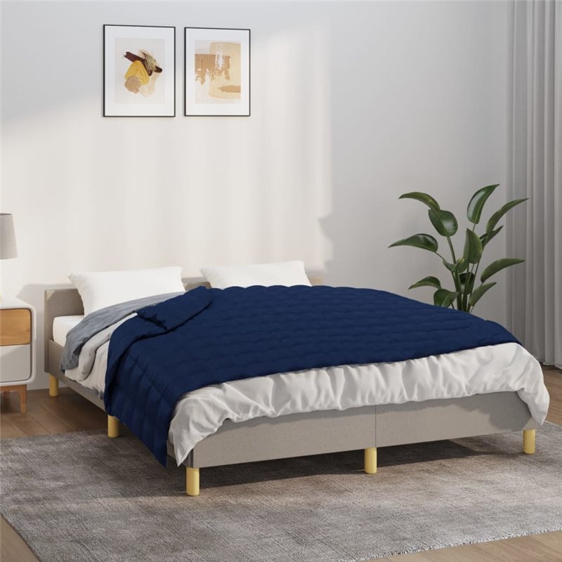 VidaXL Couverture lestée Bleu 122x183 cm 5 kg Tissu