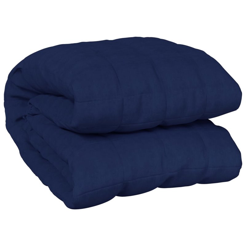 Image secondaire de VidaXL Couverture lestée Bleu 122x183 cm 5 kg Tissu