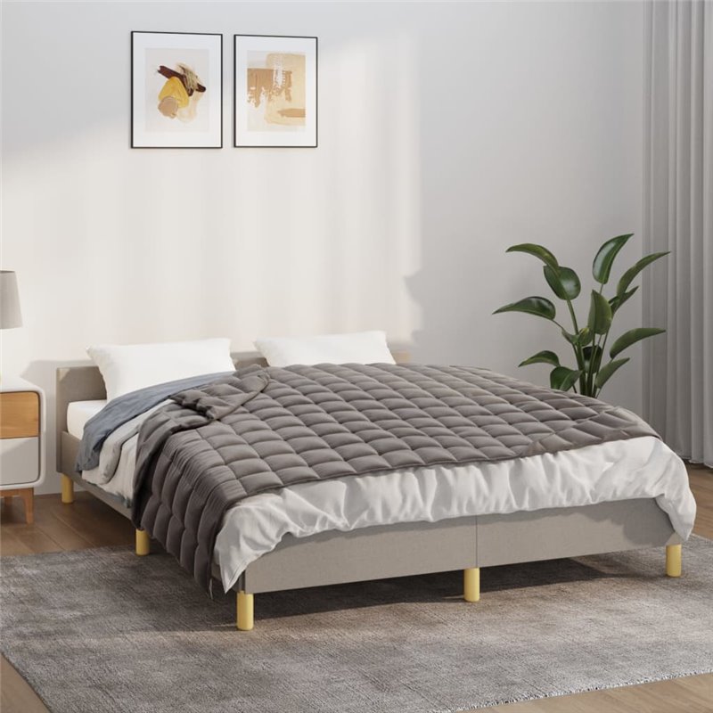 VidaXL Couverture lestée Gris 122x183 cm 5 kg Tissu