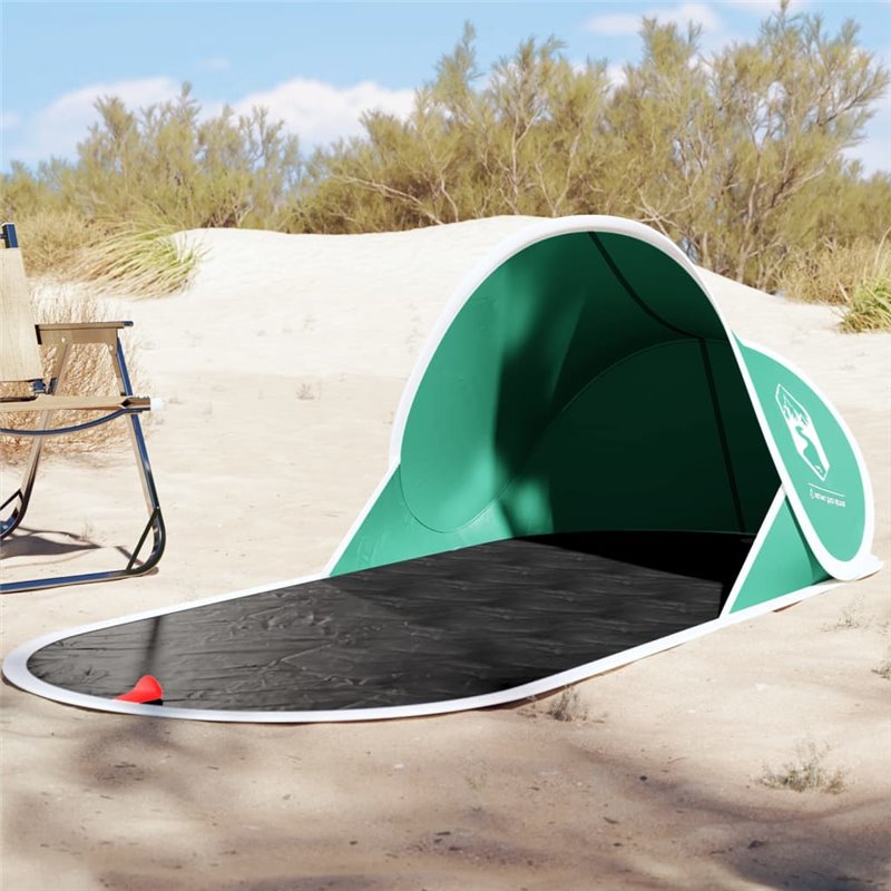 VidaXL Tente de plage vert d'eau escamotable imperméable