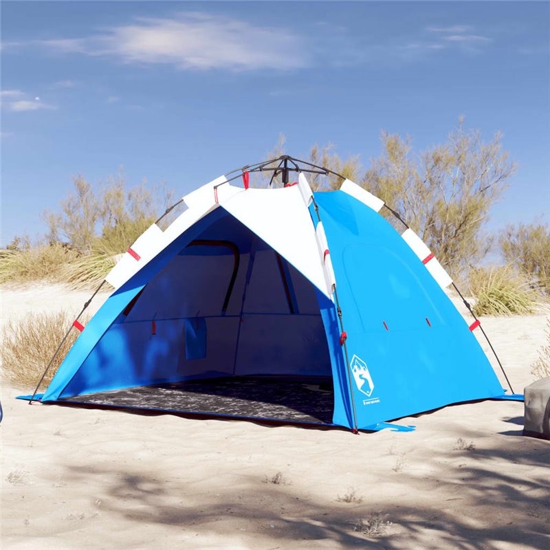 VidaXL Tente de plage 3 personnes libération rapide imperméable