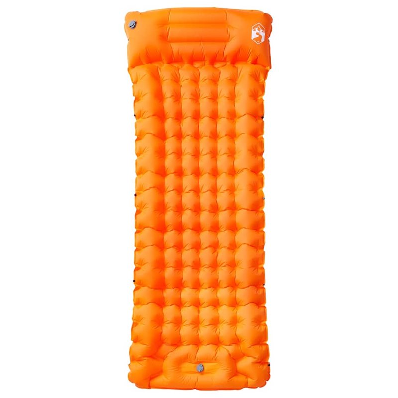 Image secondaire de VidaXL Matelas de camping autogonflant avec oreiller 1 personne orange