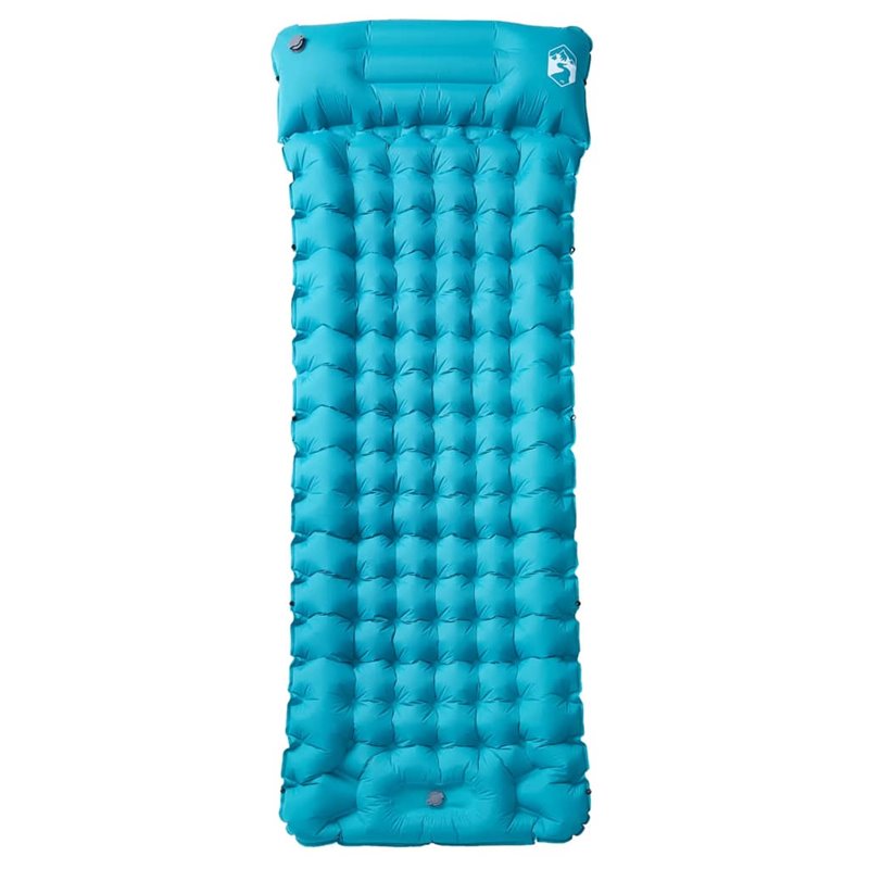 Image secondaire de VidaXL Matelas de camping autogonflant avec oreiller 1 personne bleu